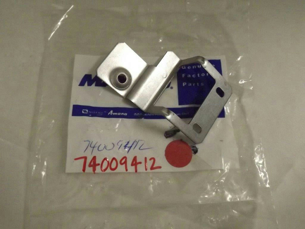 MAYTAG WHIRLPOOL STOVE 74009412 3801P858-45 LEFT HANDLE BRACKET NEW MAYTAG WHIRLPOOL STOVE 74009412 3801P858-45 LEFT HANDLE BRACKET NEW